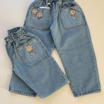 شلوار جین گلدار زارا ترک