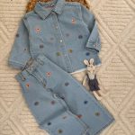 ست جین گلدار ترک 💙🎉