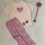 ست دخترانه شلوار پلنگی🐯👧