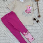 ست تی شرت و لگ پپا🐷👧