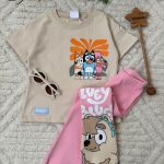 ست تی شرت شلوار بلوئی👧🌝