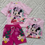 تیشرت شلوارک میکی گلدار👧🔮