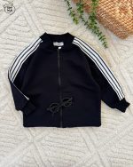 سویشرت شلوار مشکی سه خط🖤🧥 - Image 2