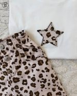 ست تی شرت شلوارک پلنگی🤎🐯 - Image 2