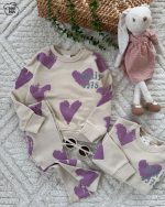 ست قلبی بنفش👧👒