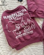 ست دورس شلوار عنابی⚽🚚 - Image 3